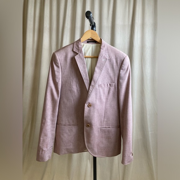 Top Man | Men's Blazer in light pink - Picture 4 of 6